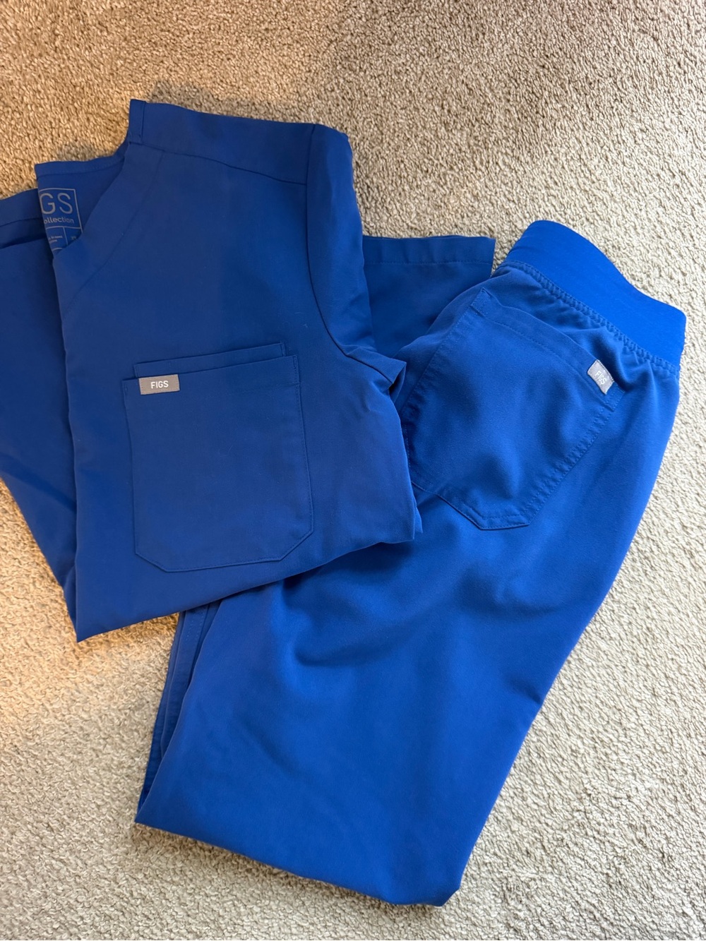 Figs Men's Royal Blue Jogger Scrub Set